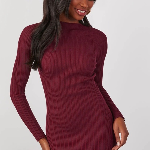 Thankful Soul Ribbed Mock Neck Midi Dress - TAN color! - Picture 3 of 6